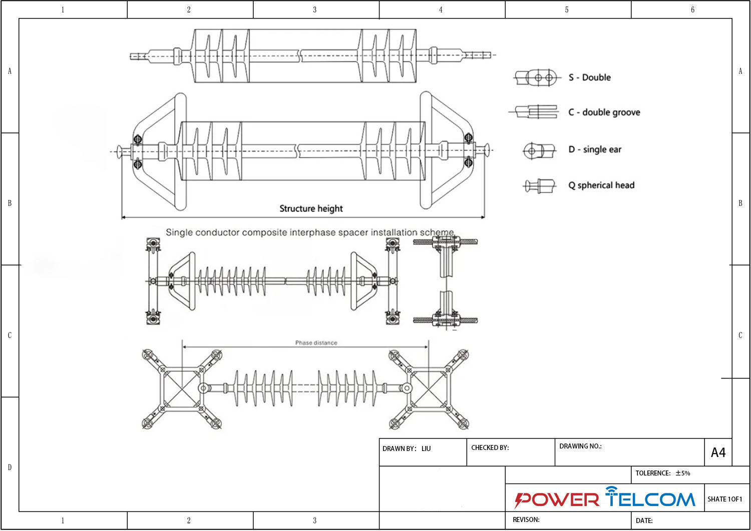 Interphase Spacer Drawing