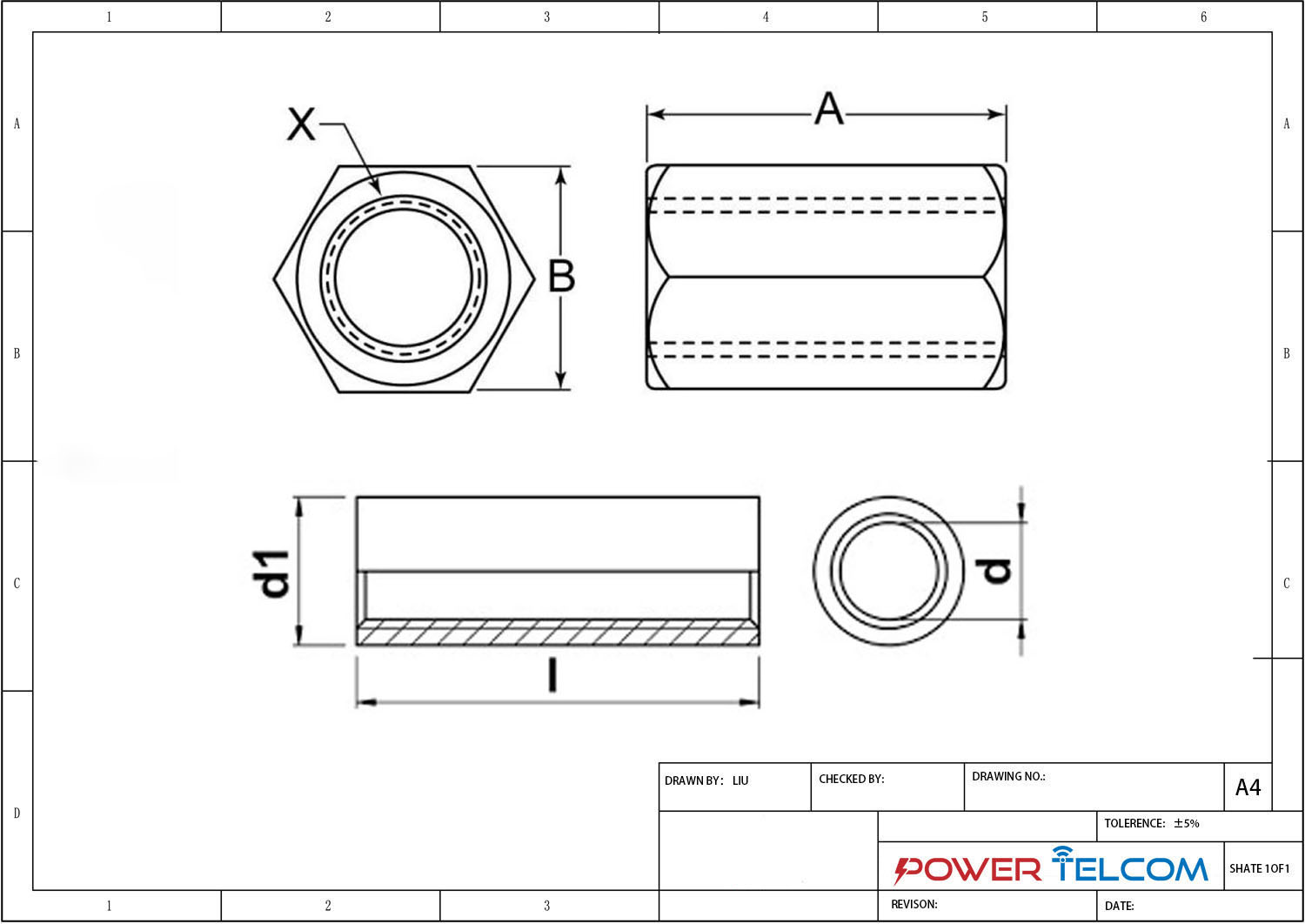 Anchor Rod Coupler Drawing