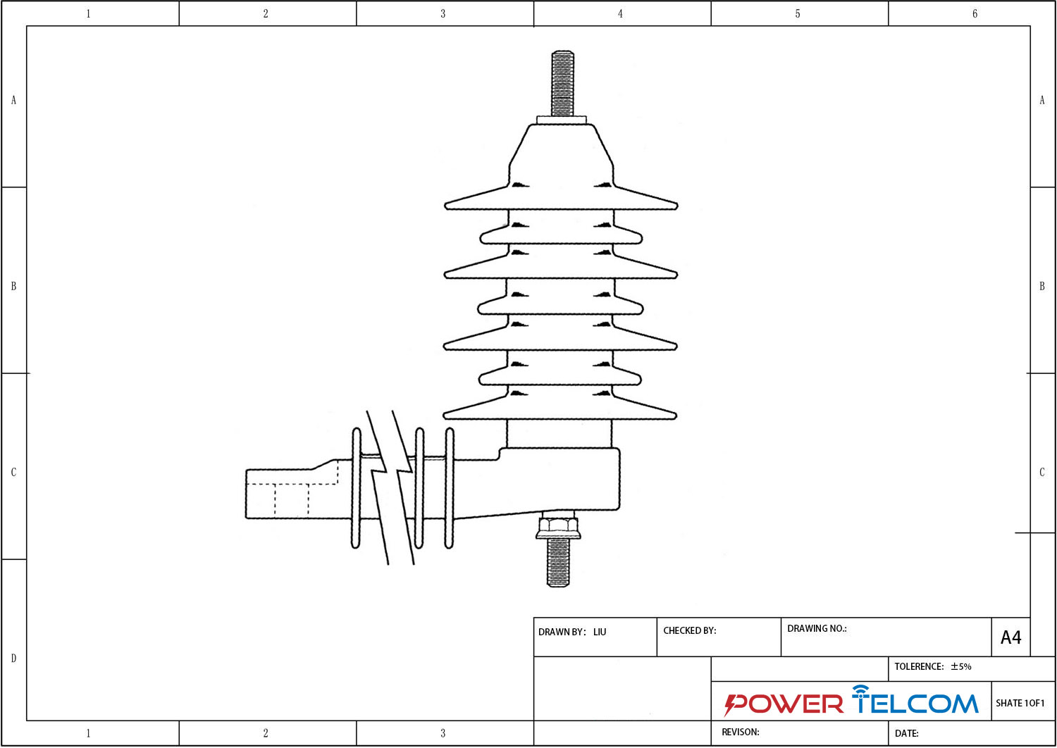 Distribution Arrester Drawing