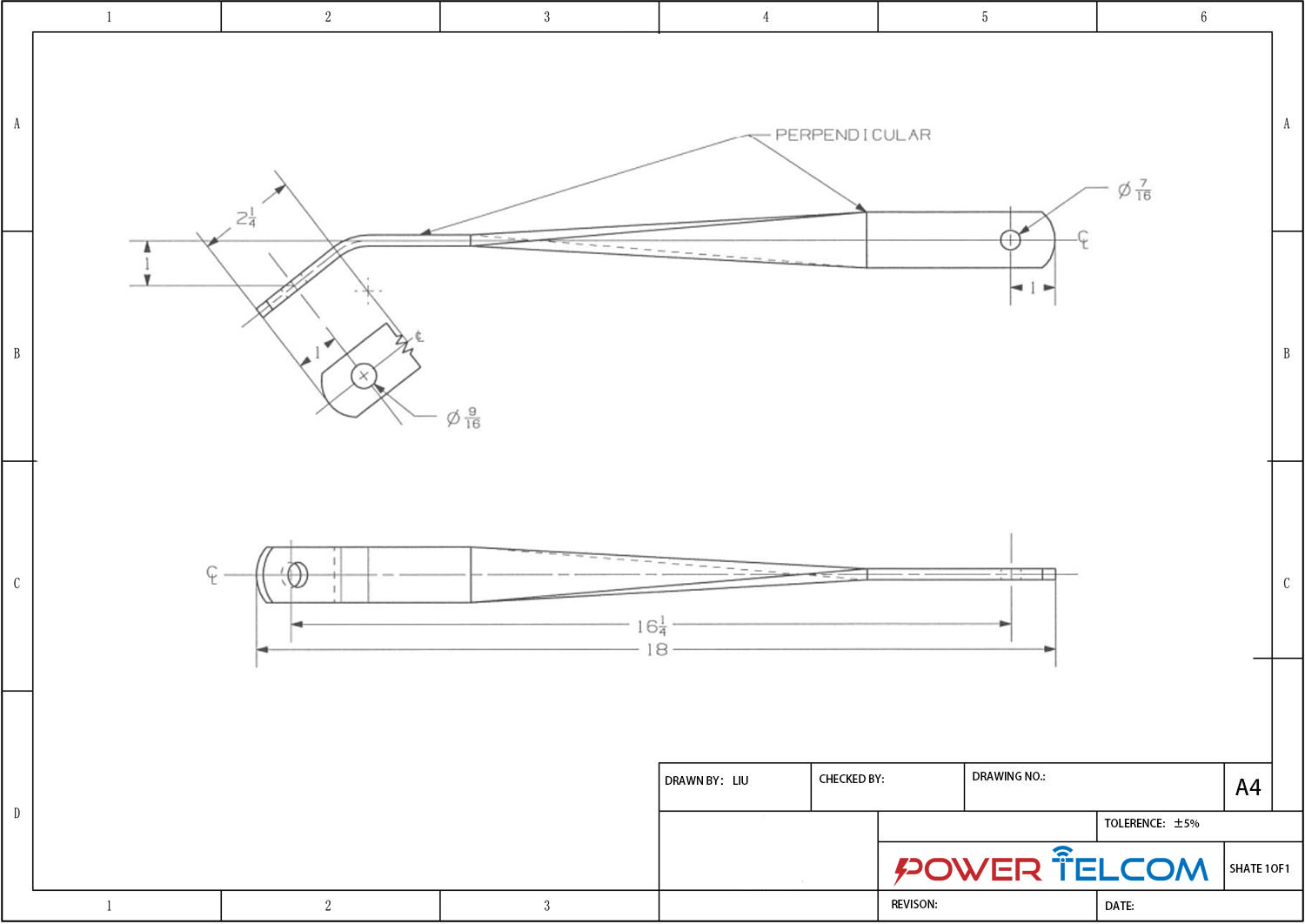 Guard Arm Brace Drawing