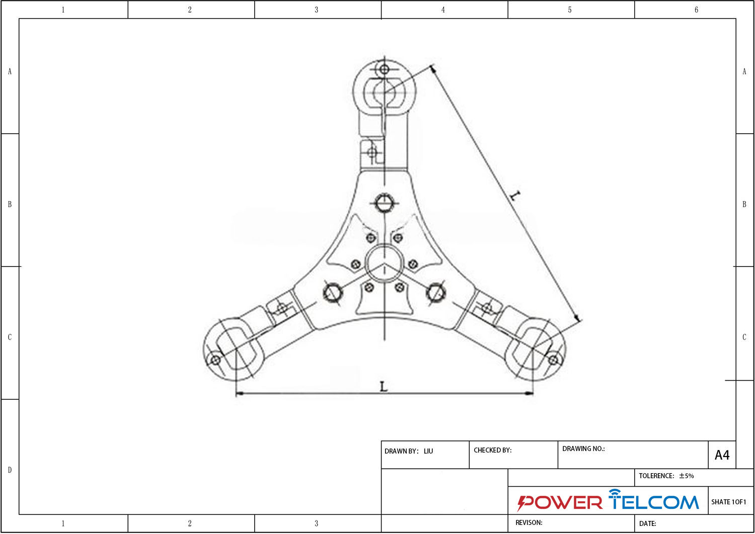 Triple Spacer Damper Drawing