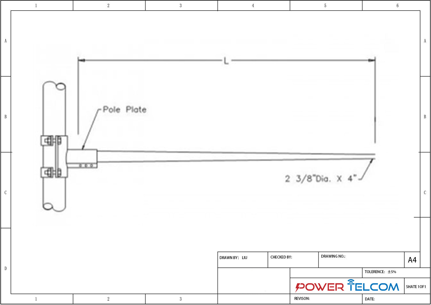 mast arm drawing